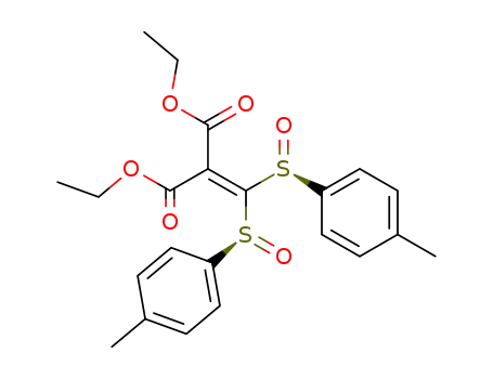 2-[Bis-((S)-toluene-4-sulfinyl)-methylene]-malonic acid diethyl ester