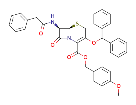 (6R,7R)-3-Benzhydryloxy-8-oxo-7-phenylacetylamino-5-thia-1-aza-bicyclo[4.2.0]oct-2-ene-2-carboxylic acid 4-methoxy-benzyl ester