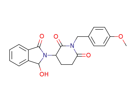 3-(1-hydroxy-3-oxo-1,3-dihydro-isoindol-2-yl)-1-(4-methoxy-benzyl)-piperidine-2,6-dione