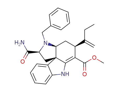 methyl (2S,3aS,5R,11bR)-2-(aminocarbonyl)-3-benzyl-2,3,3a,4,5,7-hexahydro-5-(2-(1-butenyl))-1H-pyrrolo<2,3-d>carbazole-6-carboxylate
