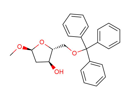 methyl 2-deoxy-5-O-trityl-α-D-erythro-pentofuranoside
