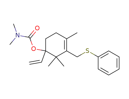 (+/-)-1-(dimethylcarbamoyloxy)-2,2,4-trimethyl-3-phenylthiomethyl-1-vinyl-3-cyclohexene