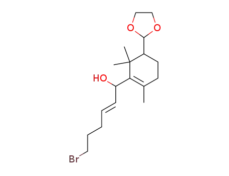 5-(1,3-Dioxolan-2-yl)-1-(6-bromo-1-hydroxyhex-2-enyl)-2,6,6-trimethylcyclohex-1-ene
