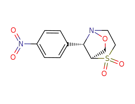8-(4-nitrophenyl)-7-oxa-4-thia-1-aza-bicyclo[3.2.1]octane 4,4-dioxide