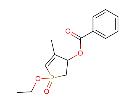 1H-Phosphol-3-ol, 1-ethoxy-2,3-dihydro-4-methyl-, benzoate, 1-oxide