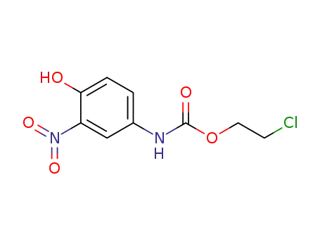 Molecular Structure of 177080-31-8 (4-(2-chloroethoxycarbonylamino)-2-nitrophenol)