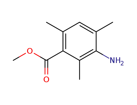 Molecular Structure of 215502-68-4 (Benzoic acid, 3-amino-2,4,6-trimethyl-, methyl ester (9CI))