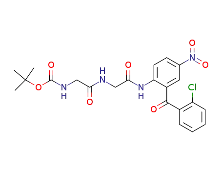 2-(N-t-boc-aminoacetylamino-acetylamino)-5-nitro-2'-chlorobenzophenone