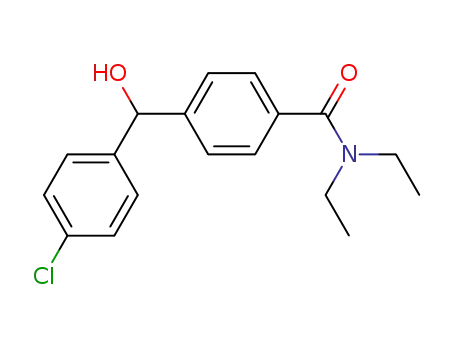 Molecular Structure of 193217-25-3 (Benzamide, 4-[(4-chlorophenyl)hydroxymethyl]-N,N-diethyl-)