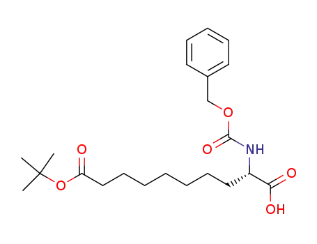 Molecular Structure of 187395-94-4 ((S)-2-Benzyloxycarbonylamino-decanedioic acid 10-tert-butyl ester)