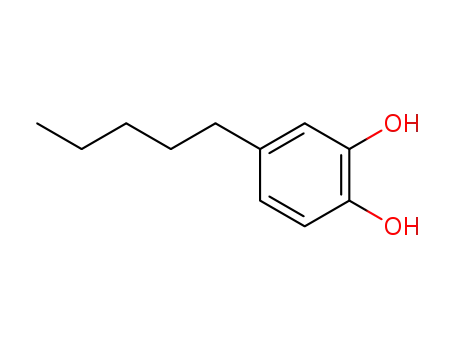 Molecular Structure of 2525-11-3 (1,2-Benzenediol, 4-pentyl-)