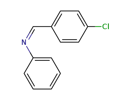 Molecular Structure of 40339-48-8 (Benzenamine, N-[(4-chlorophenyl)methylene]-, (Z)-)