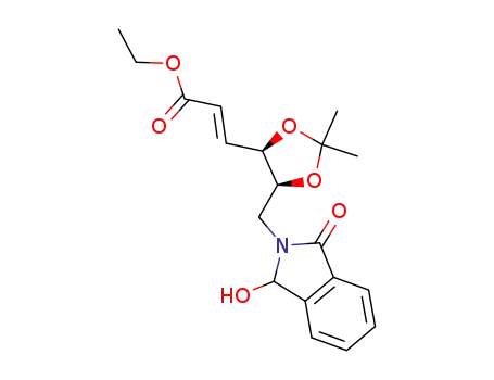 (E)-3-[(4R,5S)-5-(1-Hydroxy-3-oxo-1,3-dihydro-isoindol-2-ylmethyl)-2,2-dimethyl-[1,3]dioxolan-4-yl]-acrylic acid ethyl ester