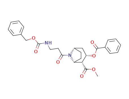 Molecular Structure of 204514-80-7 (Norcocaine carbobenzoxy-β-alanine)
