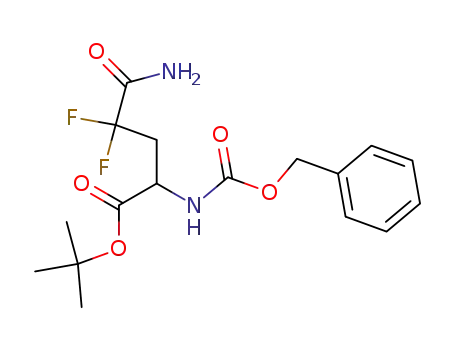 2-Benzyloxycarbonylamino-4-carbamoyl-4,4-difluoro-butyric acid tert-butyl ester