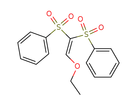 Benzene, 1,1'-[(ethoxyethenylidene)bis(sulfonyl)]bis-