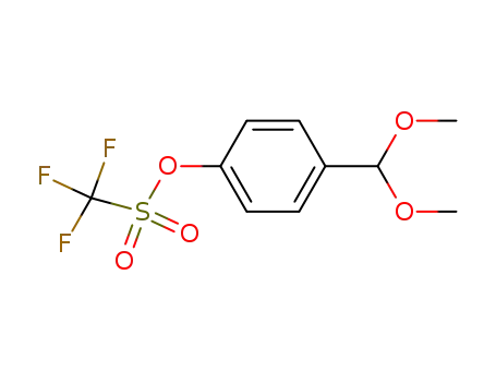Trifluoro-methanesulfonic acid 4-dimethoxymethyl-phenyl ester