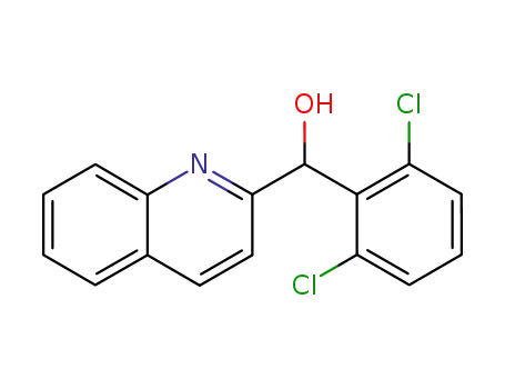 Molecular Structure of 5467-95-8 ((2,6-dichlorophenyl)(quinolin-2-yl)methanol)