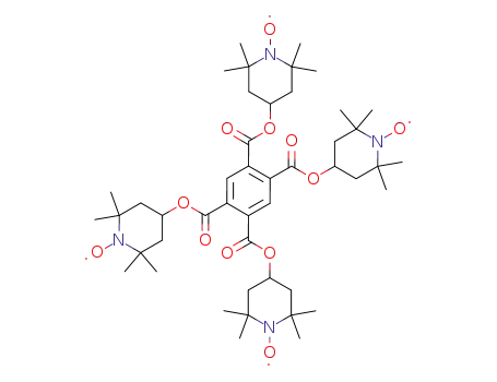 Molecular Structure of 4210-46-2 (tetrakis(2,2,6,6-tetramethyl-1-oxyl-4-piperidyloxy)pyromellitate)