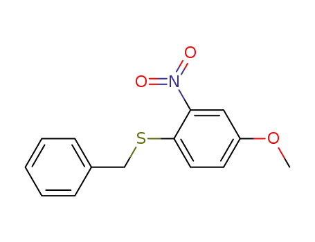 Molecular Structure of 22057-42-7 (2-Nitro-4-methoxy-1-benzylmercapto-benzol)