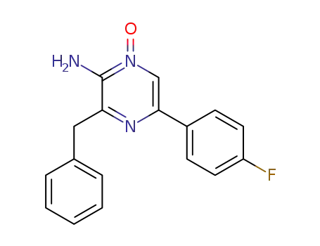 2-amino-3-benzyl-5-(4-fluorophenyl)pyrazine 1-oxide