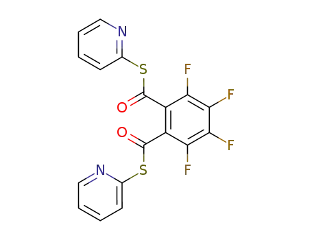 3,4,5,6-Tetrafluoro-benzene-1,2-dicarbothioic acid di-S-pyridin-2-yl ester