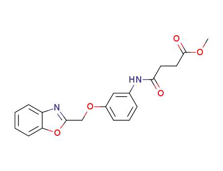 Butanoic acid, 4-[[3-(2-benzoxazolylmethoxy)phenyl]amino]-4-oxo-,
methyl ester