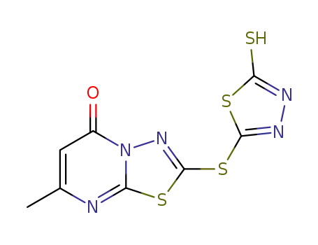 2-(5-mercapto-1,3,4-thiadiazolylthio)-7-methyl-5-oxo-5H-1,3,4-thiadiazolo<3,2-a>pyrimidine