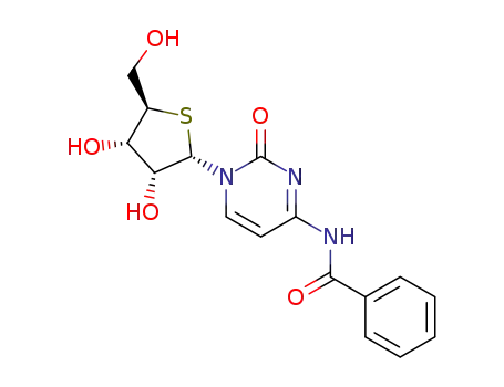 1-(4-thio-α-D-ribofuranosyl)-N<sub>4</sub>-benzoyl-cytosine