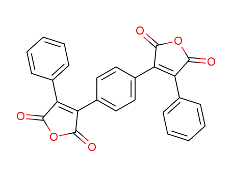Molecular Structure of 104595-14-4 (1,4-Phenylene bis(phenylmaleic anhydride))
