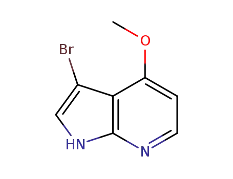 Molecular Structure of 1053655-78-9 (3-broMo-4-Methoxy-1H-pyrrolo[2,3-b]pyridine)