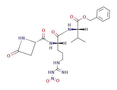 N-{N-[(2S)-4-oxoazetidine-2-carbonyl]-L-(ω-nitro)arginyl}-L-valine benzyl ester