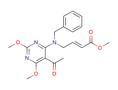 Methyl (E)-4-[(5-acetyl-2,6-dimethoxypyrimidin-4-yl)(benzyl)amino]but-2-enoate