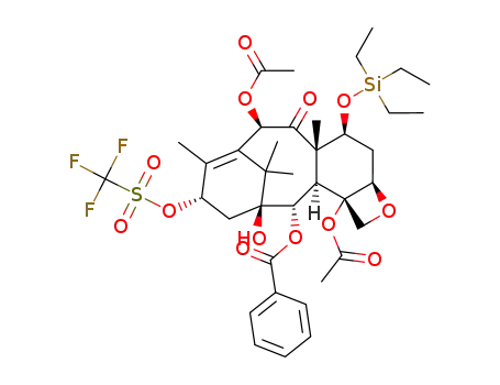 Molecular Structure of 172481-24-2 (7-(triethylsilyl)-13-(trifluoromethanesulfonyl)baccatin III)