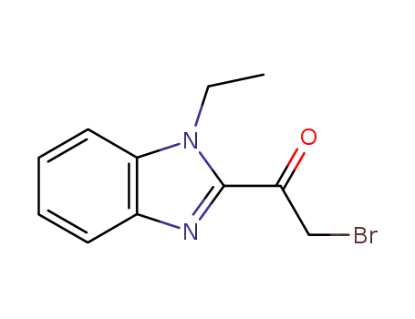 Molecular Structure of 243668-27-1 (Ethanone, 2-bromo-1-(1-ethyl-1H-benzimidazol-2-yl)-)