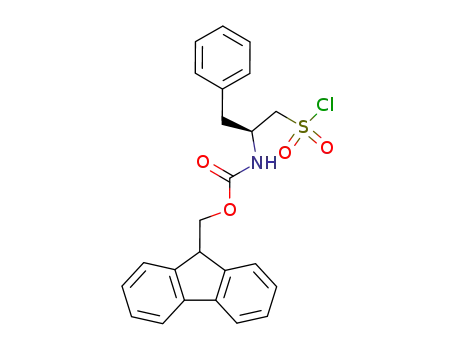 ((S)-1-Benzyl-2-chlorosulfonyl-ethyl)-carbamic acid 9H-fluoren-9-ylmethyl ester