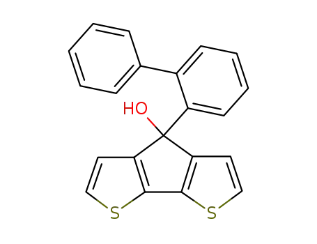 Molecular Structure of 350031-83-3 (4-(Biphenyl-2-yl)-4-hydroxy-4H-cyclopenta[2,1-b:3,4-b']dithiophene)