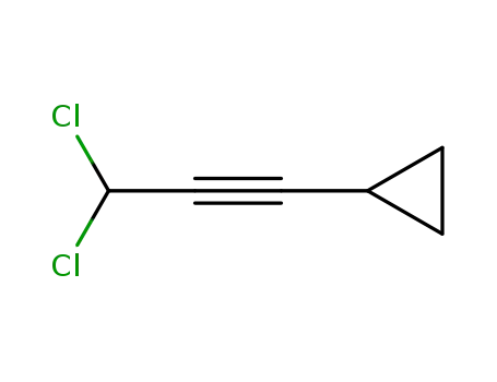 Molecular Structure of 139185-46-9 (Cyclopropane, (3,3-dichloro-1-propynyl)- (9CI))