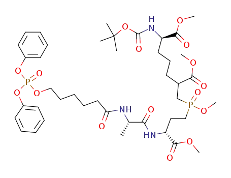 (R)-2-tert-Butoxycarbonylamino-6-[((R)-3-{(S)-2-[6-(diphenoxy-phosphoryloxy)-hexanoylamino]-propionylamino}-3-methoxycarbonyl-propyl)-methoxy-phosphinoylmethyl]-heptanedioic acid dimethyl ester