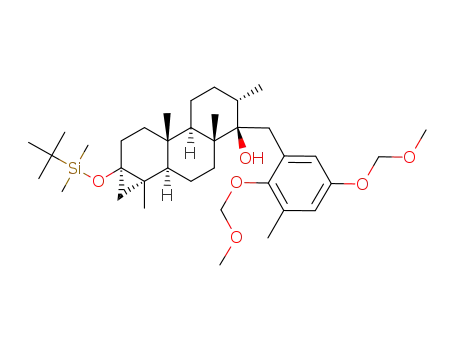 (1aS,1bR,3aR,4R,5S,7aR,7bR,9aR)-4-(2,5-Bis-methoxymethoxy-3-methyl-benzyl)-9a-(tert-butyl-dimethyl-silanyloxy)-1a,3a,5,7b-tetramethyl-tetradecahydro-cyclopropa[a]phenanthren-4-ol