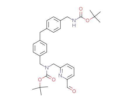 {4-[4-(tert-Butoxycarbonylamino-methyl)-benzyl]-benzyl}-(6-formyl-pyridin-2-ylmethyl)-carbamic acid tert-butyl ester