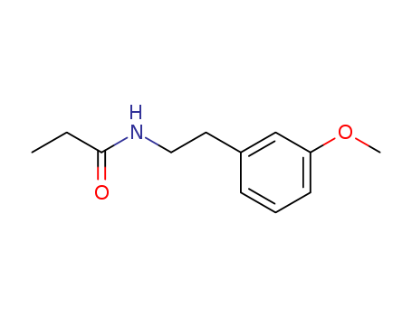 Molecular Structure of 112649-80-6 (Propanamide, N-[2-(3-methoxyphenyl)ethyl]-)