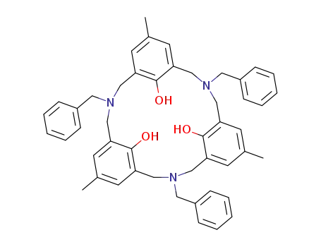N,N',N''-tribenzyl-6,15,24-trimethyl-9,18,27-trihydroxy-2,11,20-triaza<3.3.3>metacyclophane