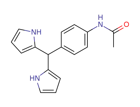 Molecular Structure of 214554-43-5 (5-(4-ACETAMIDOPHENYL)DIPYRROMETHANE  (UNDER ARGON))
