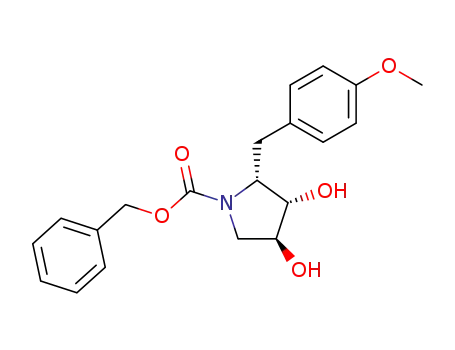 (2R,3S,4S)-N-(benzyloxycarbonyl)-3,4-dihydroxy-2-(4-methoxybenzyl)pyrrolidine