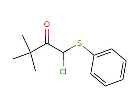 Molecular Structure of 137351-39-4 (2-Butanone, 1-chloro-3,3-dimethyl-1-(phenylthio)-)