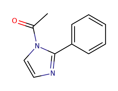 Molecular Structure of 182481-13-6 (1H-Imidazole,  1-acetyl-2-phenyl-  (9CI))