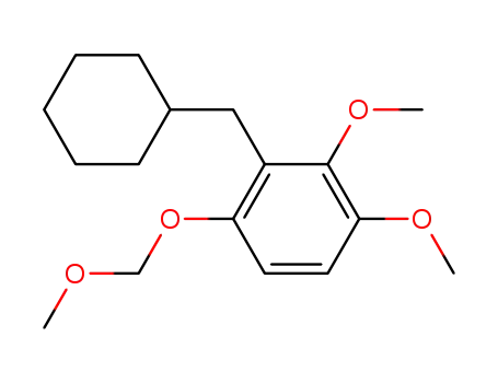 Molecular Structure of 180912-45-2 (Benzene, 2-(cyclohexylmethyl)-3,4-dimethoxy-1-(methoxymethoxy)-)