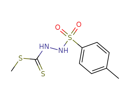 Molecular Structure of 13046-52-1 (Hydrazinecarbodithioic acid, 2-[(4-methylphenyl)sulfonyl]-, methyl ester)