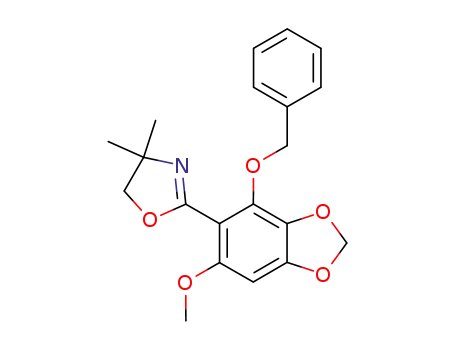 4,4-dimethyl-2-(6-benzyloxy-2-methoxy-4,5-(methylenedioxy)phenyl)-2-oxazoline